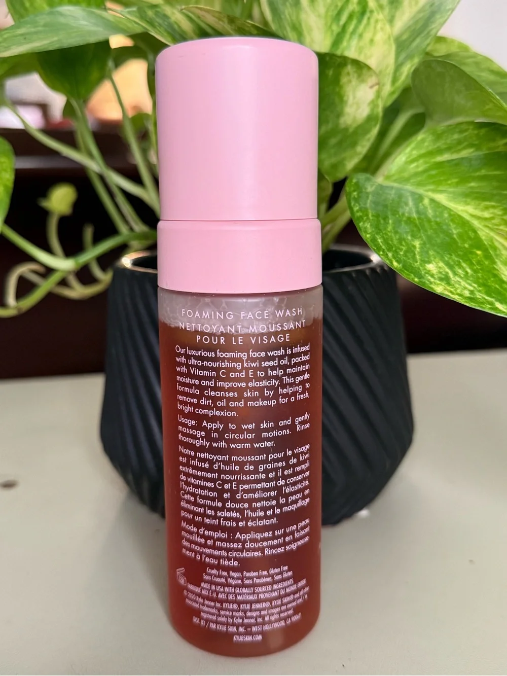 KYLIE SKIN Pink Foaming Face Wash – Gentle Daily Cleanser